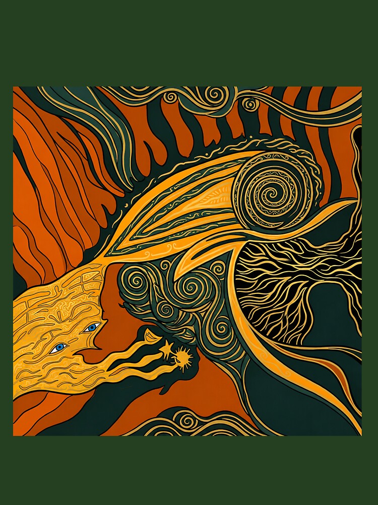 Esoteric Cosmic Goddess and Sacred Tree by SOULFRAME Studio