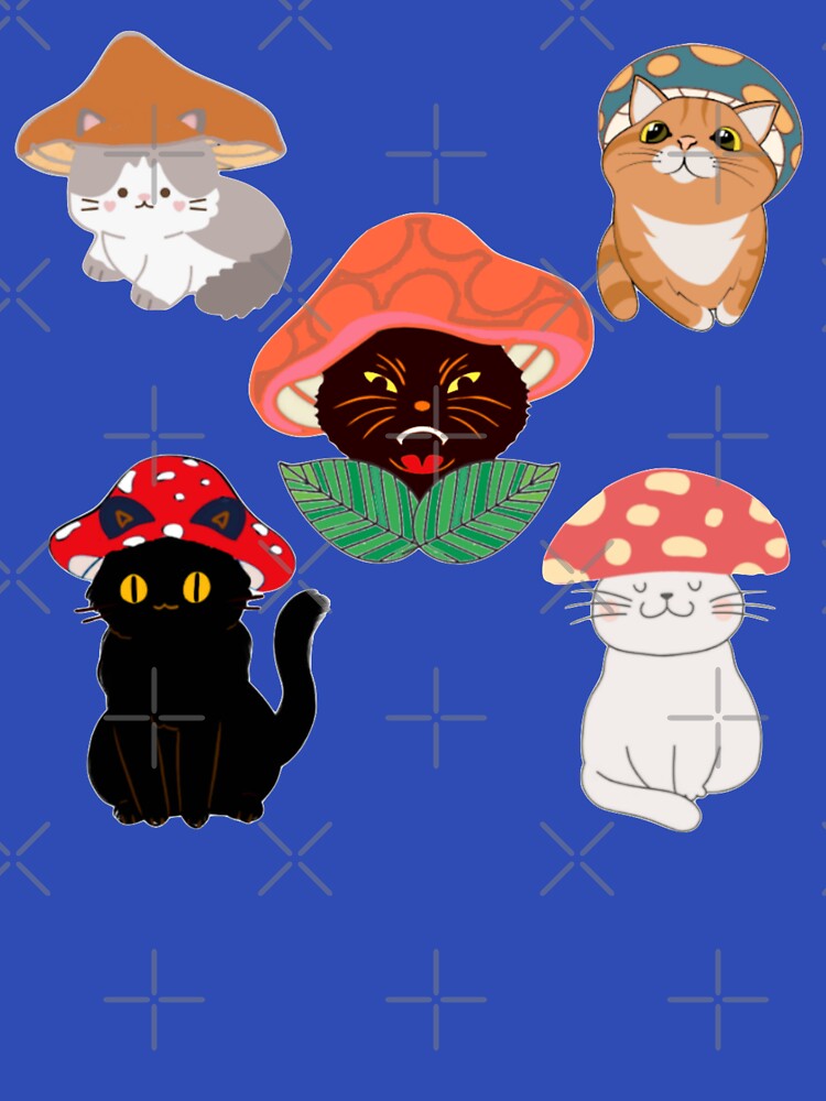 Meowshrooms cottagecore goblincore cats by glowvim