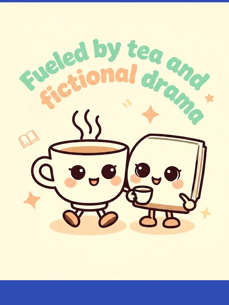 Kawaii Retro Japanese Tea Fueled By Fictional Drama Mascot by Goldenhourtees