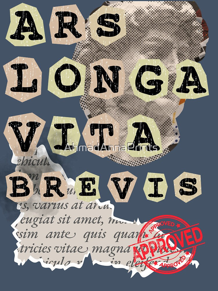 Ars Longa Vita Brevis - Antique Statue Aesthetic Art by AhmadAnnaPrints
