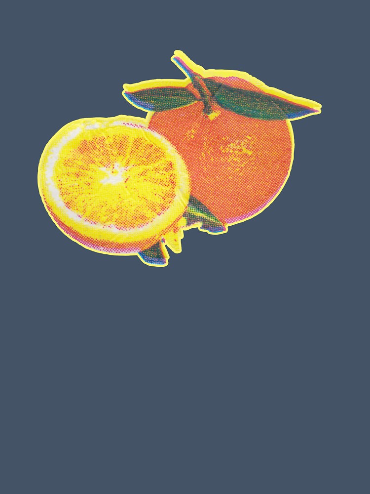 Mandarine Halftone Print by Fatima Desantos