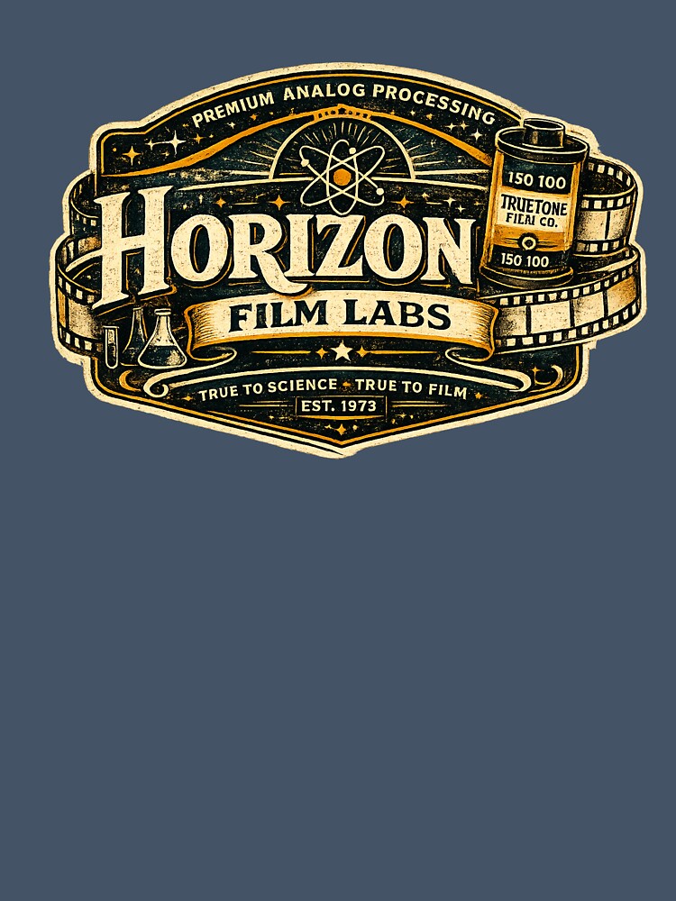 Horizon Film Labs Retro Film Photography Badge by Golden Era Studio