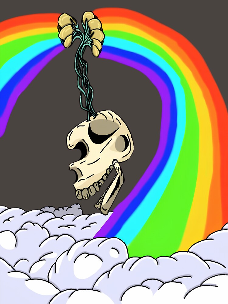 Rainbow Factory Skull by Nahkolahmom