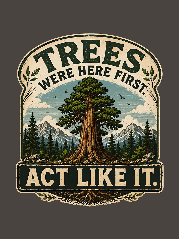 Trees Were Here First. Act Like It. by Stylishly Eco