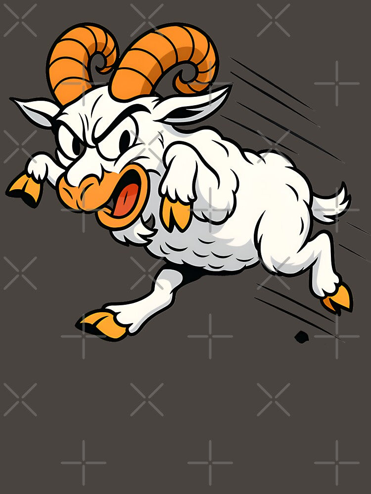 Angry Charging Goat by AwesomeBeyondLimits