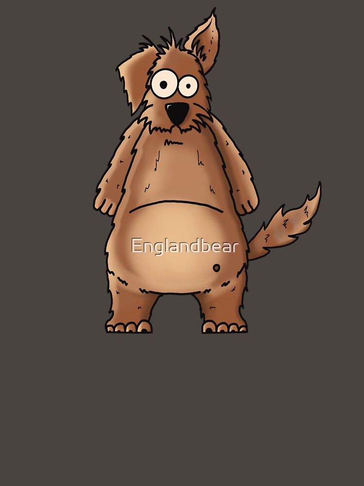 Bam Bam the Scruffy Dog: Hand-Drawn Whimsical Pet Portrait by Englandbear