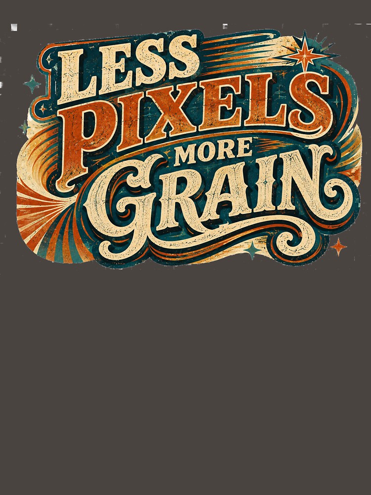 Less Pixels More Grain Analog Photography Design by Golden Era Studio