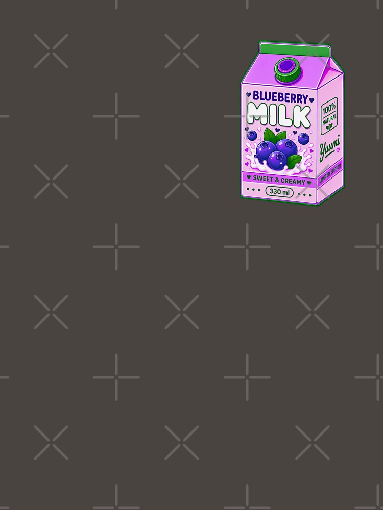 Kawaii Blueberry Milk Carton | Cute Purple & Pink Drink Aesthetic by Aimetoi