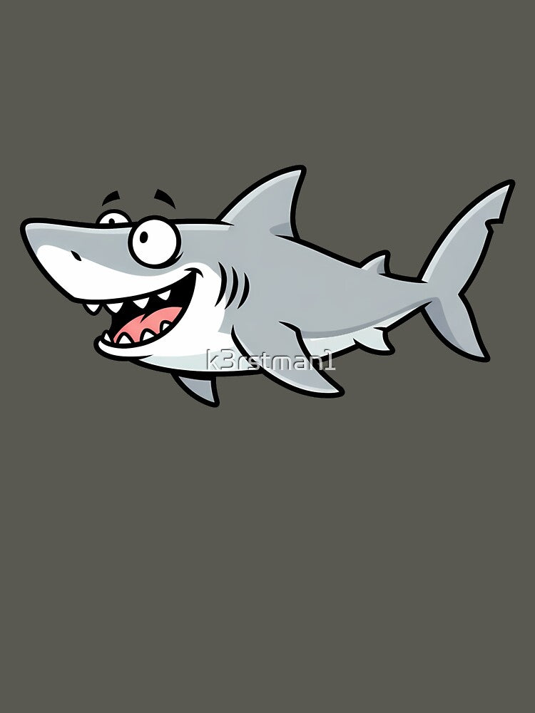 Cute Cartoon Shark Sea Creature by k3rstman1