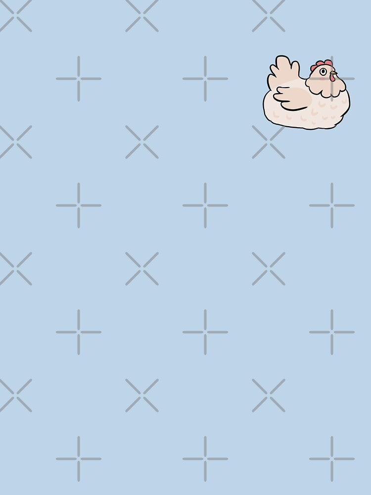 Cute white chicken illustration by Yarafantasyart