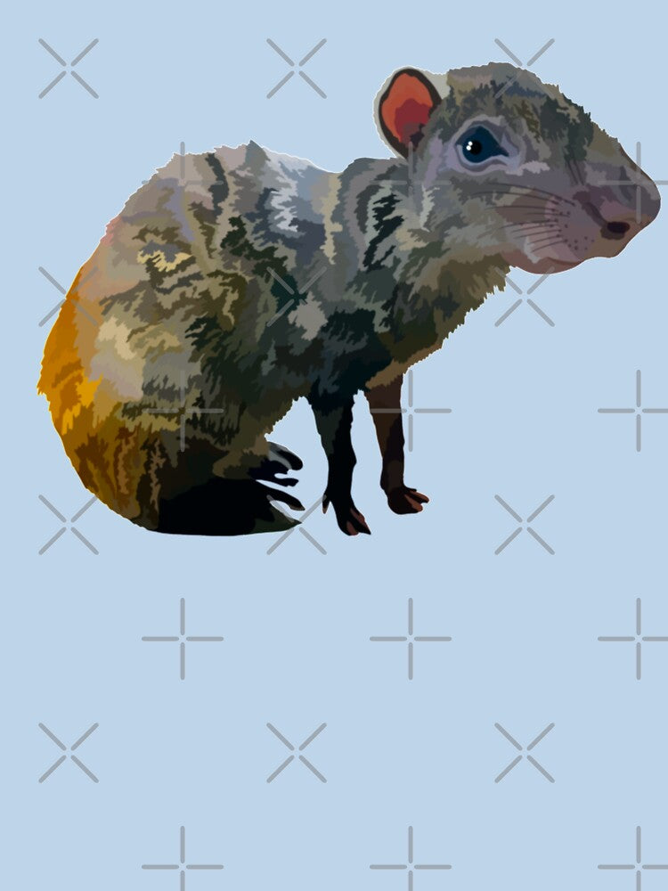 A is for Agouti,Agouti Artwork – Distinctive Rodent Illustration and Tropical Wildlife Design by PrettylittlepastelUk