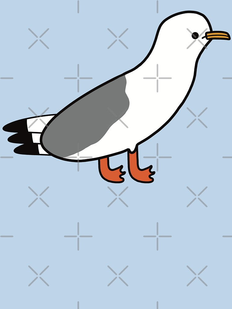 Cute Seagull - Kawaii Seagull by KawaiiByDice
