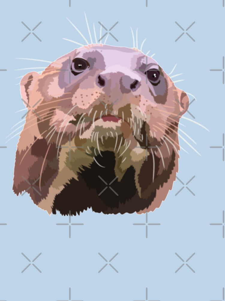 G is for Giant Otter,Giant Otter Artwork – Powerful River Mammal Illustration and Amazon Wildlife Design by PrettylittlepastelUk