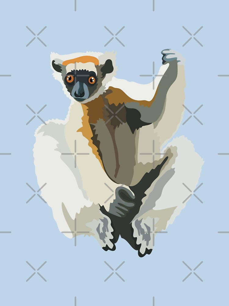 Golden Crowned Sifaka by PrettylittlepastelUk