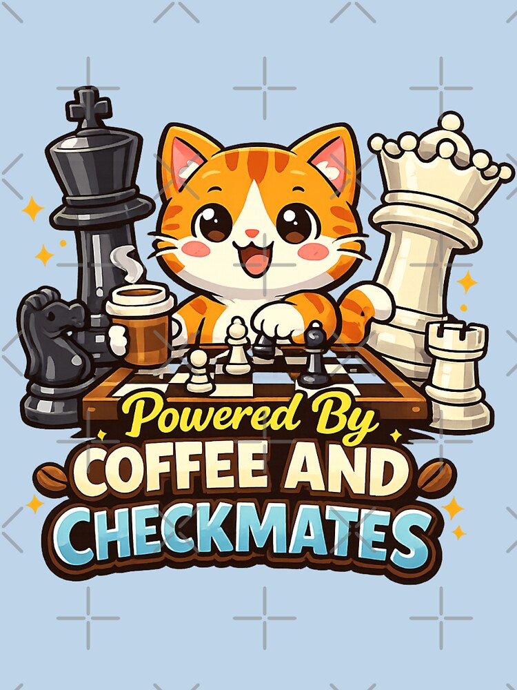 Cute Funny Chess Cat International Chess Day Gift For Chess Players And Cat Lovers by Im-Ara