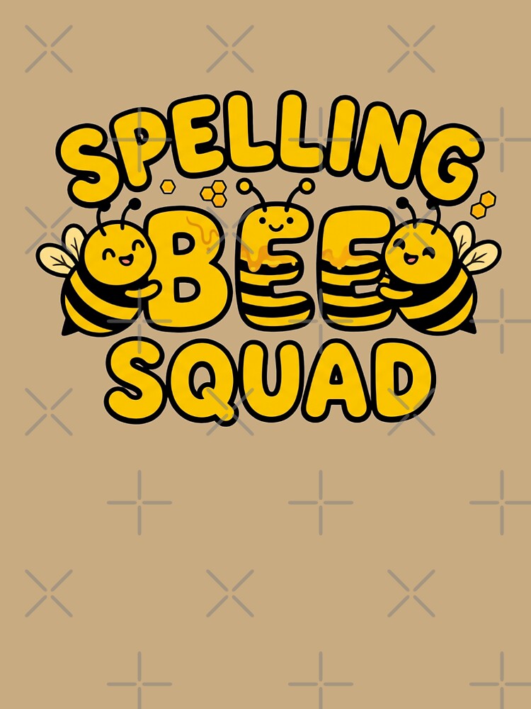 spelling bee squad fun cartoon bee school design by ArtDesignTp