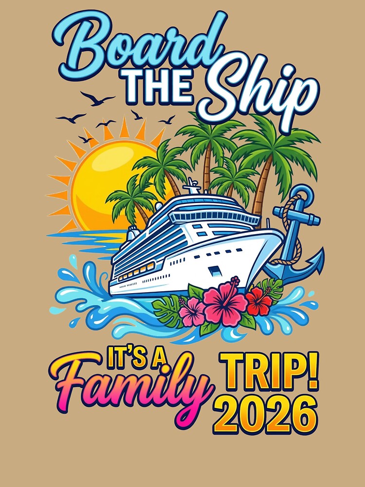 Board The Ship Family Cruise Trip 2026 by TeNovaStudio