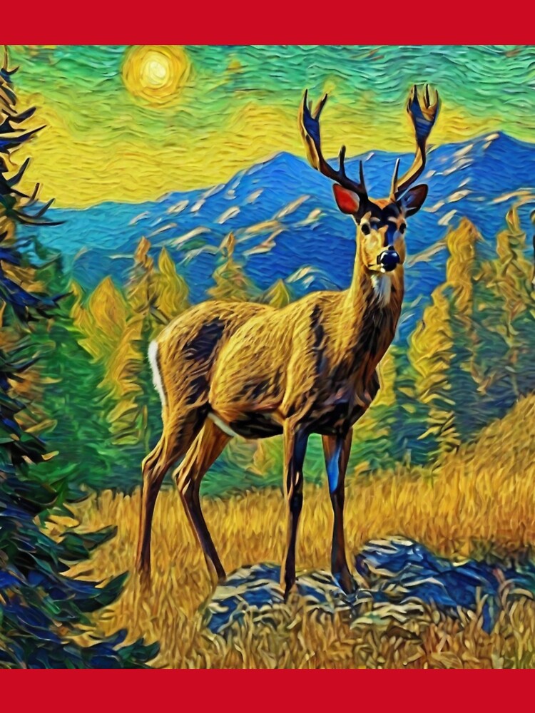 "Majestic Deer in the Montana Wilderness" by Artisticanvas
