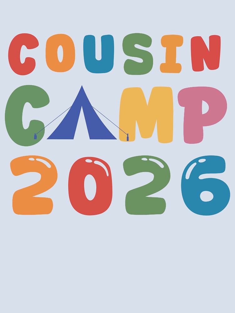 Cousin Camp 2026 Typography – Family Reunion  t-Shirt Design by PixelWaveBD