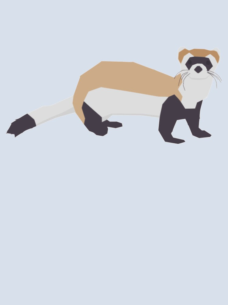 Minimalist Black-footed Ferret by ehaynal