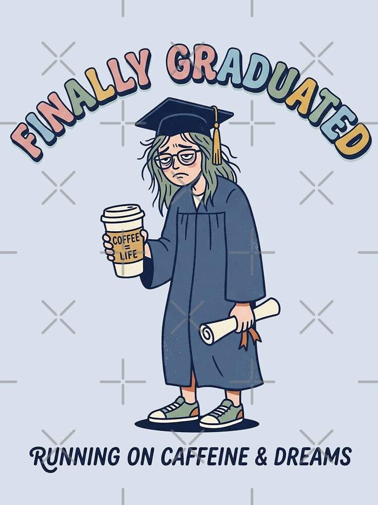 Graduated Barely But Brilliantly Funny Graduation Class of 2026 Humor College Graduate by Im-Ara