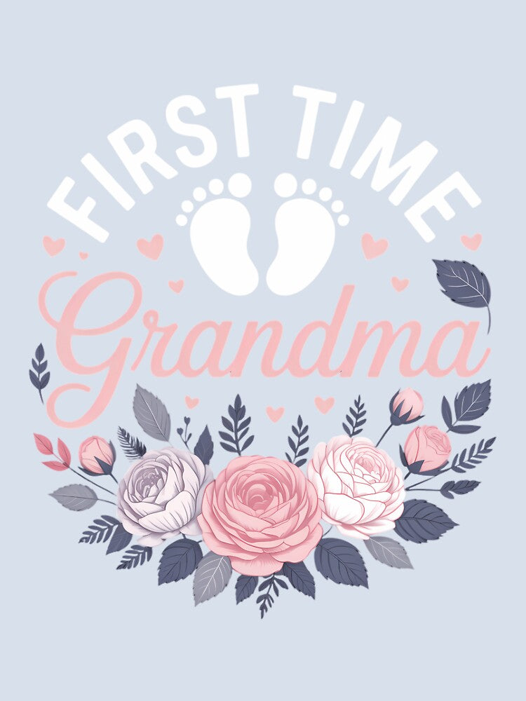 Promoted to Grandma Est 2026 - First Time Grandma Floral by IdunayaStore