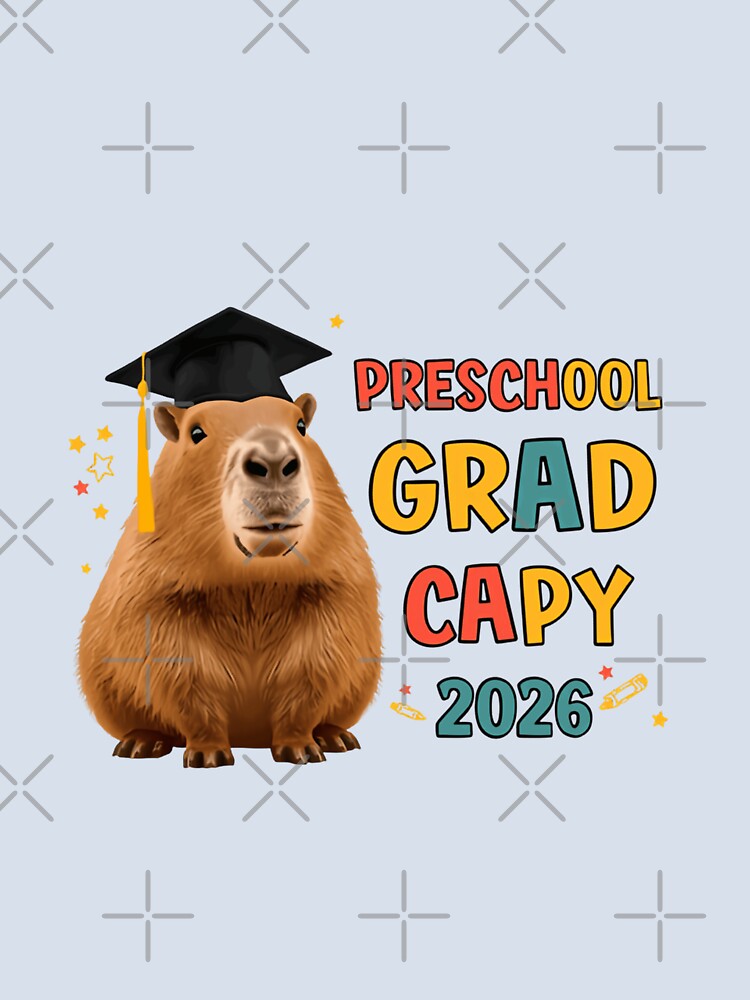 Preschool Grad Capy 2026 Preschooler Capybara Graduation Student by JonesFlora2025
