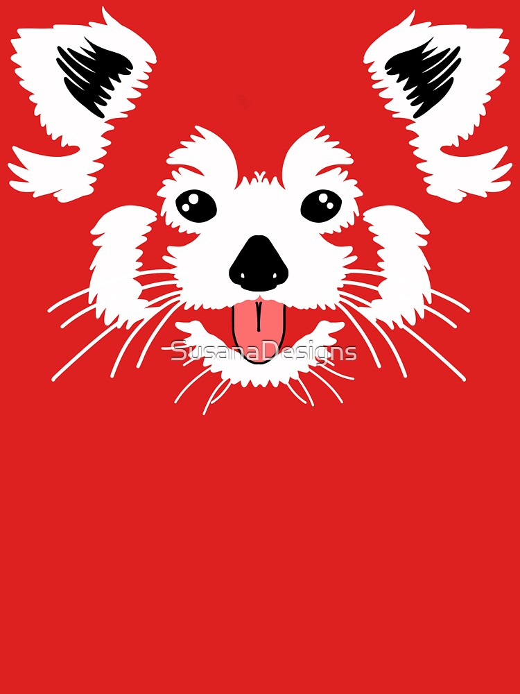 Cute Red Panda Face by SusanaDesigns