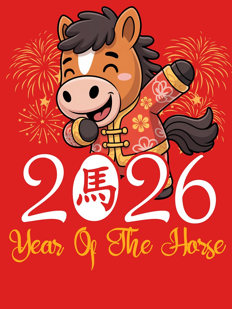 Dabbing Horse Chinese New Year Of The Horse2026 by BFrymireP4