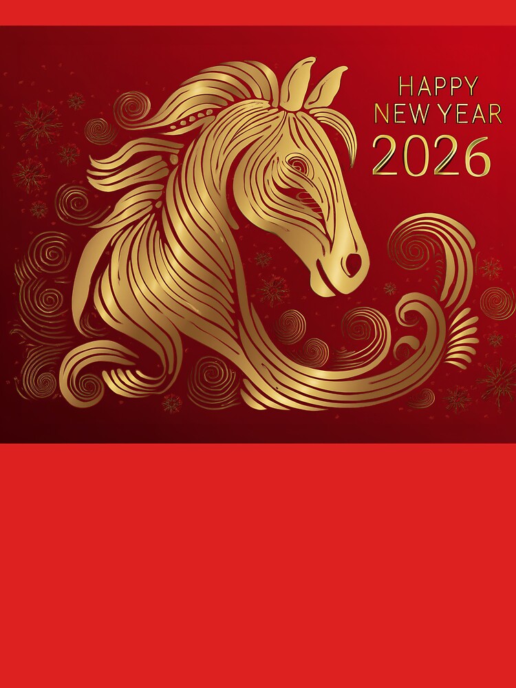Golden Horse Lunar New Year 2026 by Blue Horse Photo Magic