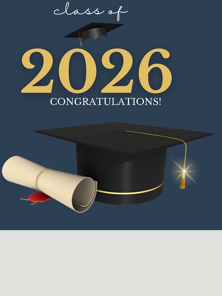 Class of 2026 – Graduation T-Shirt by Yusey Designs