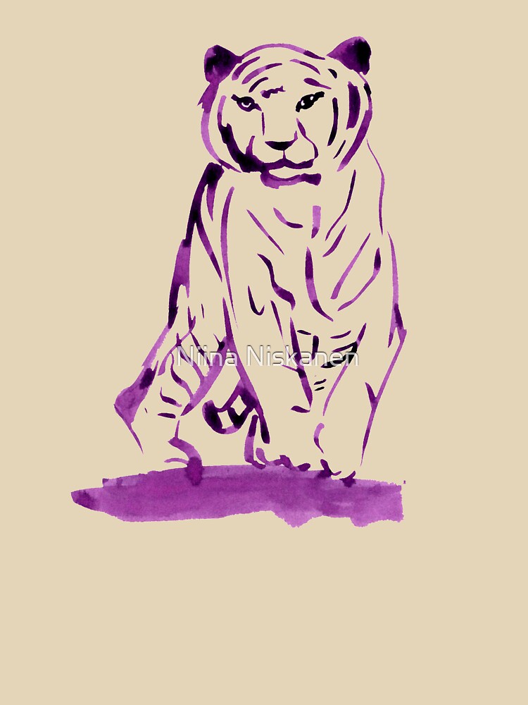 Approaching Tiger - Purple by Niina  Niskanen