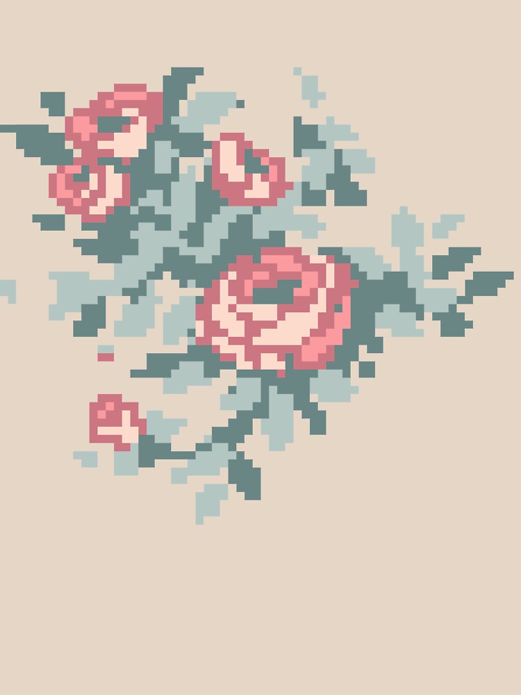 Pixel Floral Bunch by theCatghost