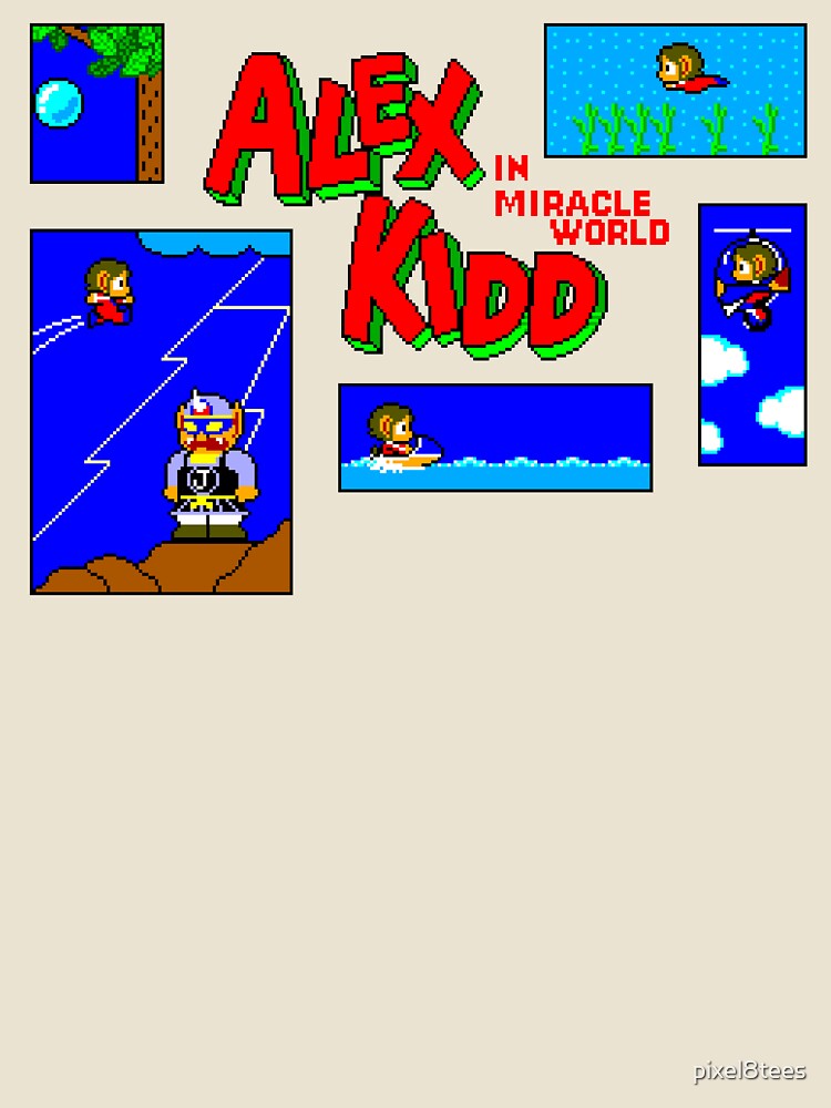 Alex Kidd in Miracle World - Title Screen by pixel8tees