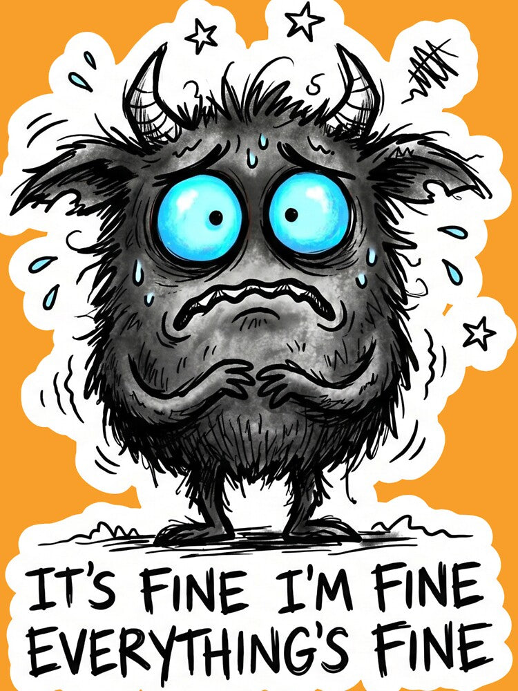I'm Fine Everything Is Fine Sticker by atwalstore1992