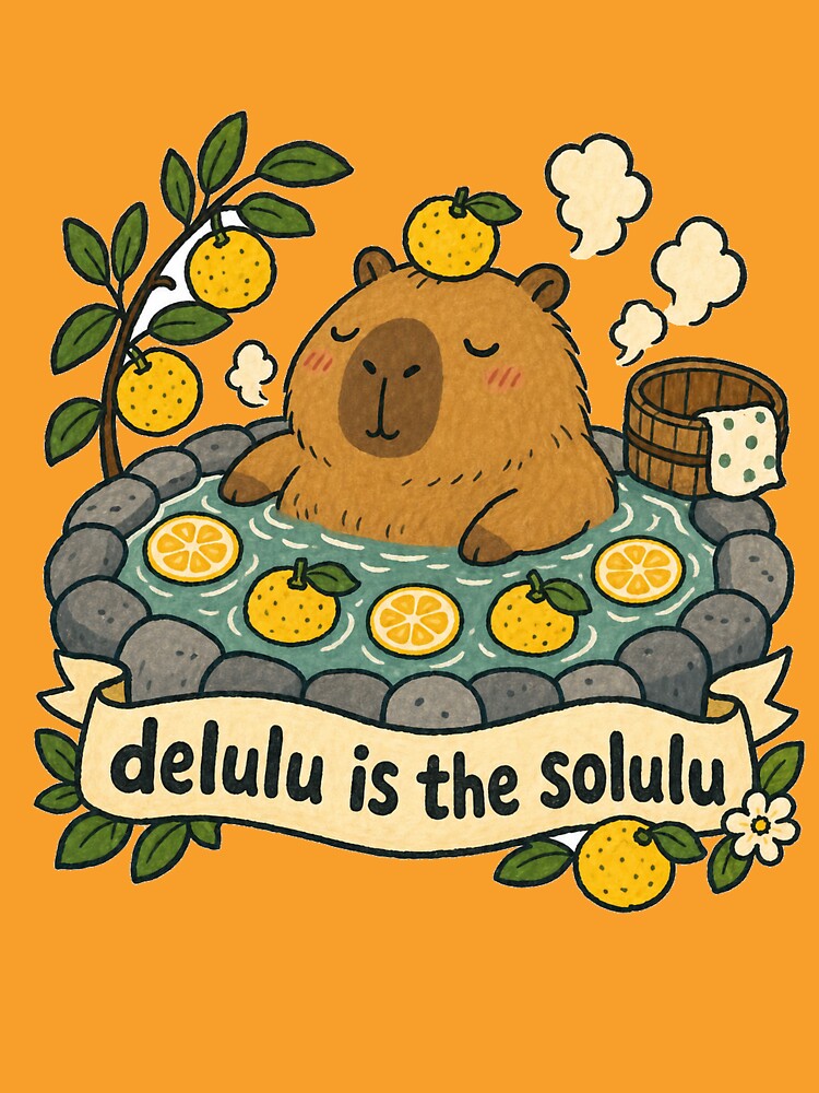 Delulu Is the Solulu Capybara by VisualArtsOasis
