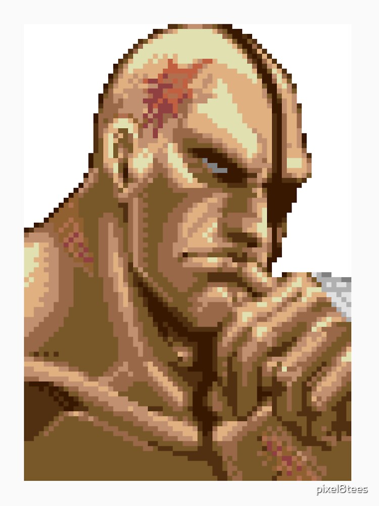 Super Street Fighter II - Sagat by pixel8tees