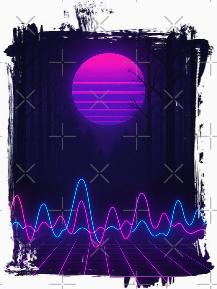 Dark Forest in Synthwave by wearprintgrapix