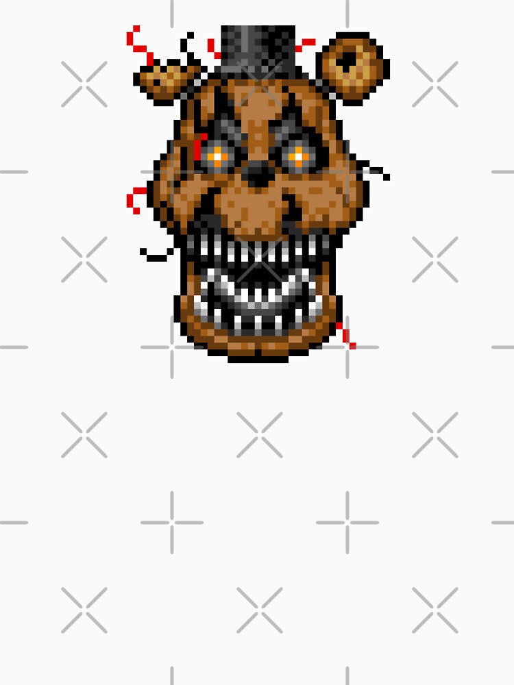 Five Nights at Freddys 4 - Nightmare Freddy - Pixel art by GEEKsomniac