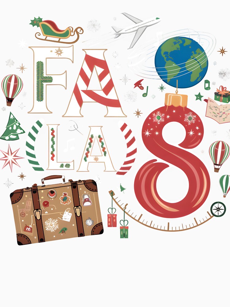 FA (LA)8 Math Teacher Christmas Music Gifts For Teachers Men Women Girls Boys by TravelofArtist
