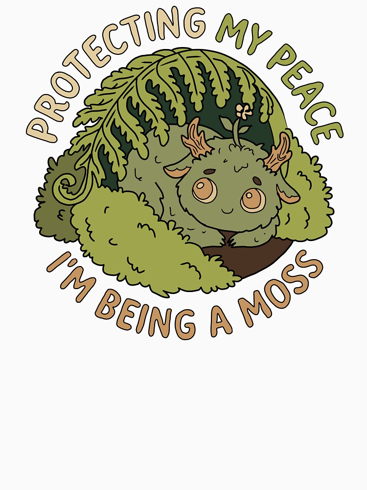 Forest Spirit Resting Under Fern Earthy Moss Graphic by LeshanArt