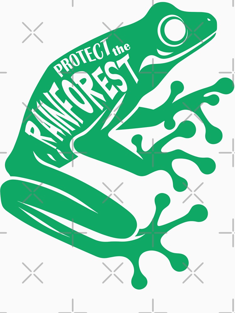 Protect the rainforest - Dart frog green by PrintSoulDesign