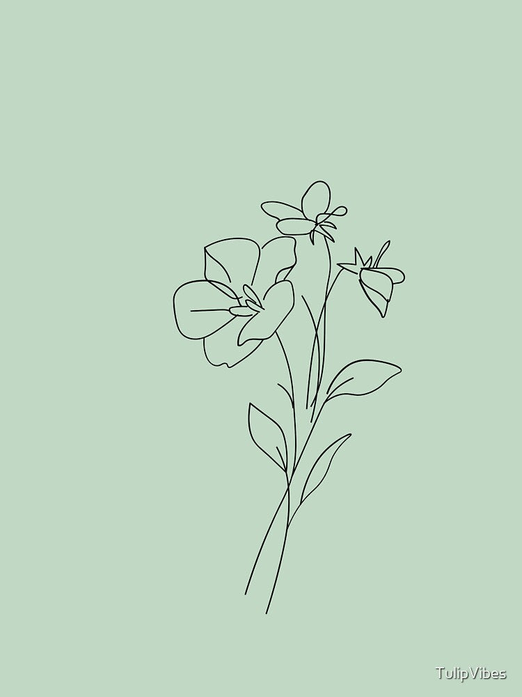 Minimalist Branch iPhone Case – Elegant Sage Green Nature Design by TulipVibes
