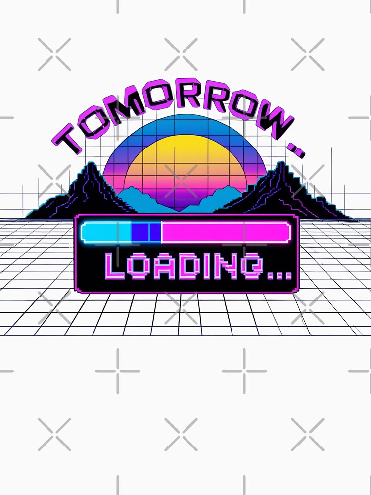 Cyber Sunset Text by Wearable Prints