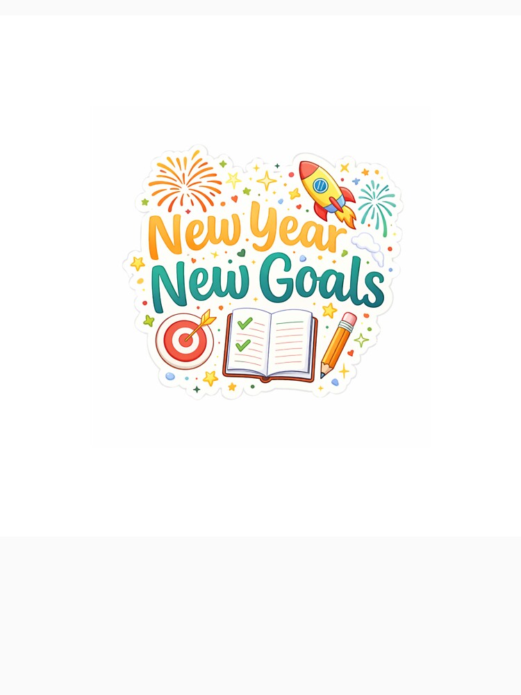 New Year New Goals – Motivational Sticker by Snark Studio