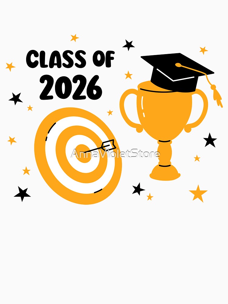 Class of 2026 Cute Graduation Print for School, College Graduates by AnnaVioletStore