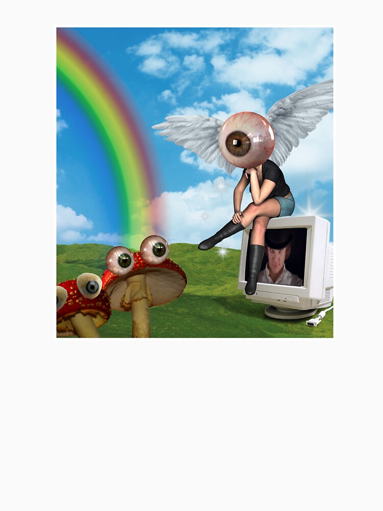 Weirdcore Eyeball Angel on CRT TV by ELDA-STORE
