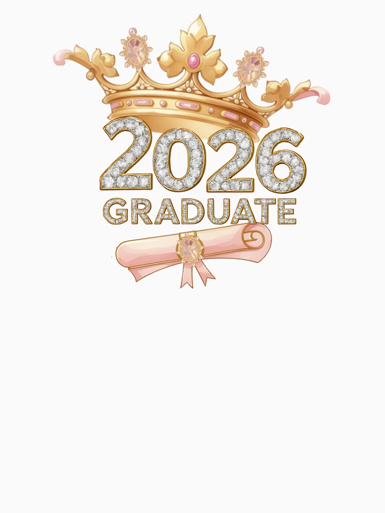 2026 Graduate with Crown, Diploma & Diamonds by JeweledDesigns