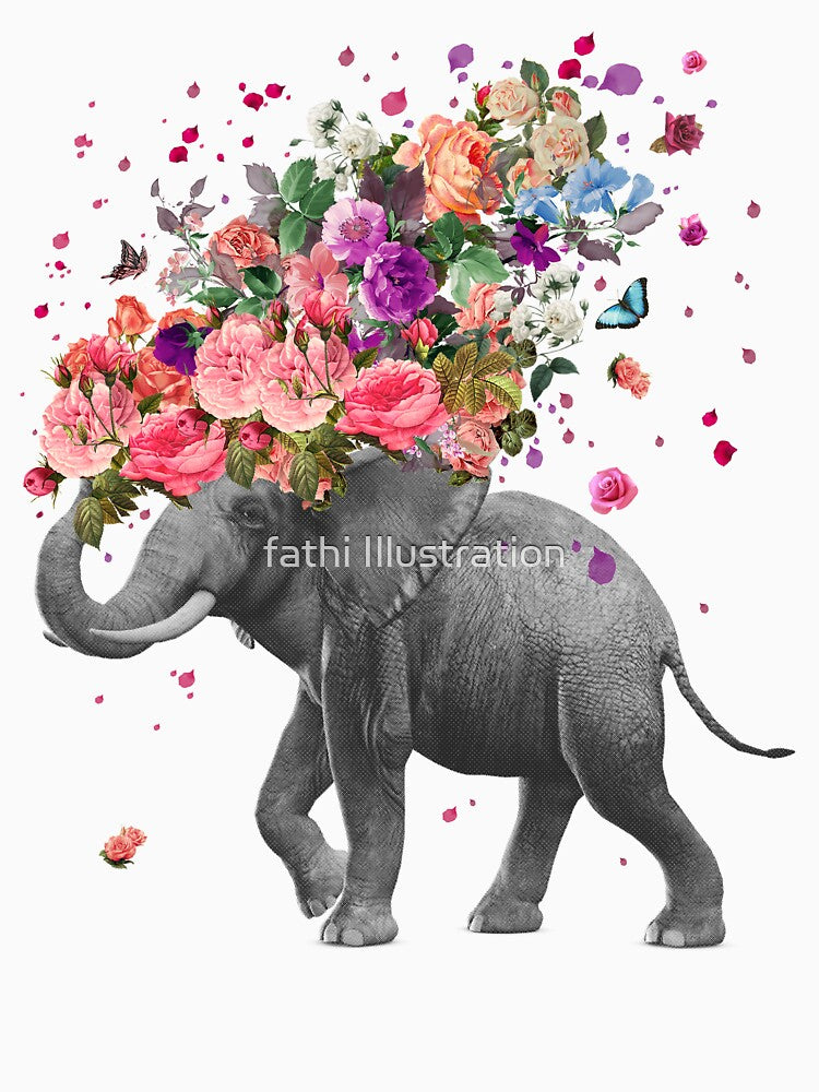 Elephant Splash by fathi Illustration