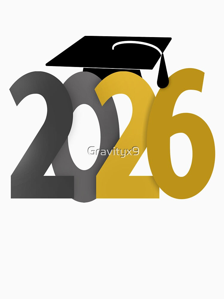 Gray and Gold Class of 2026 by Gravityx9